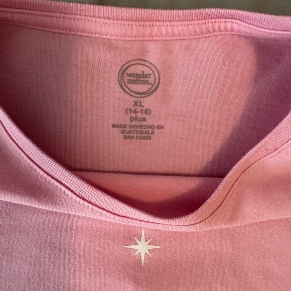 Wonder Nation Pink Tee with White Star - Picture 2 of 2